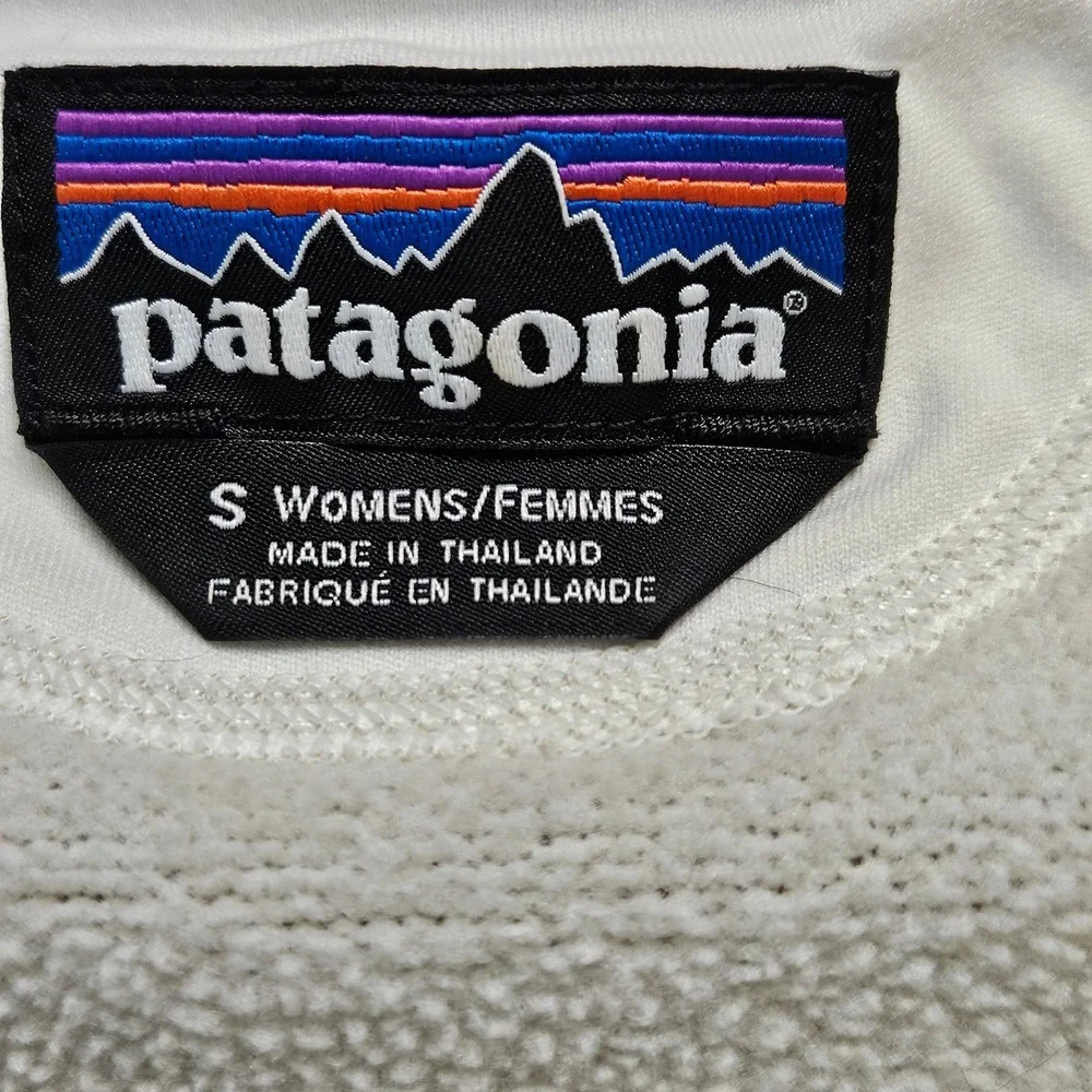 Patagonia Womens Sm Better Sweater Pullover Fleece Jacket Ivory Outdoor Hiking‎